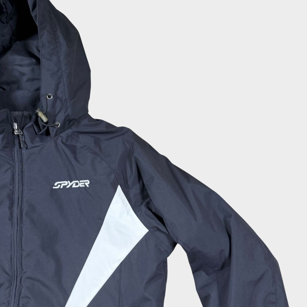Spyder Women’s Ski Jacket Size 10 12 Large Black White Insulated Thinsulate Snow - Picture 8 of 14